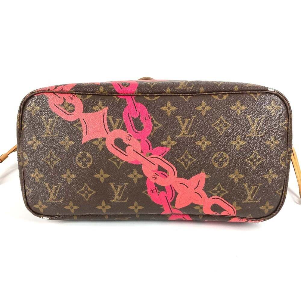 LOUIS VUITTON Brown Monogram Canvas Neverfull MM Shoulder Bag - Picture 5 of 16